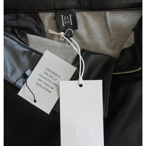 Helsa Studio Waterbased Faux Leather Maxi Skirt Black NWT Small Revolve - Picture 6 of 10